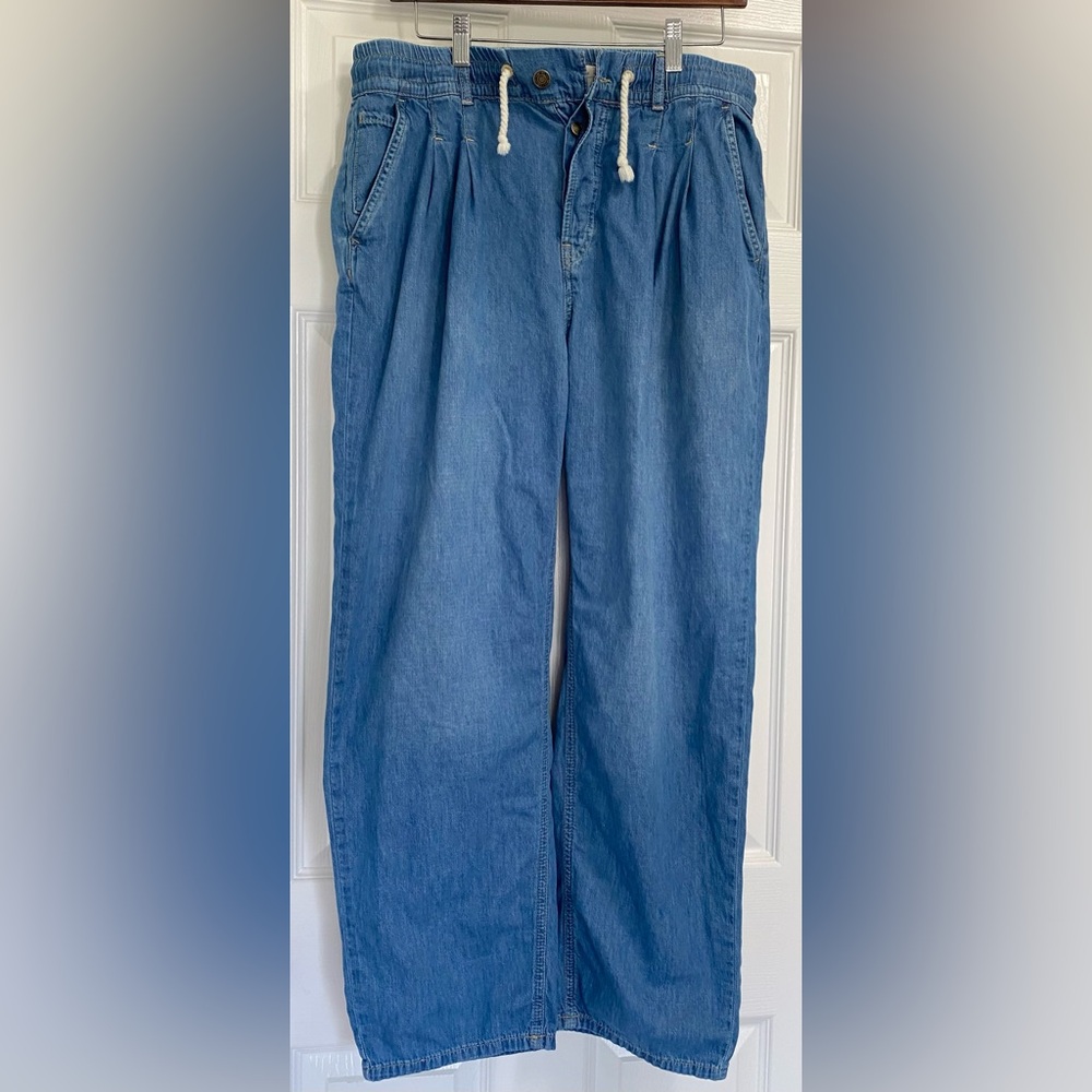 Free People - We the Free cotton Denim blue pants